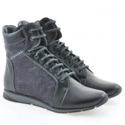 Botines de mujer 3275 negro combinado