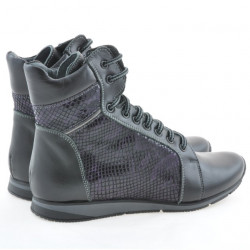 Botines de mujer 3275 negro combinado