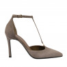Zapatos elegantes de mujer 1323 arena de terciopelo