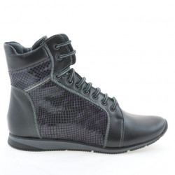 Botines de mujer 3275 negro combinado