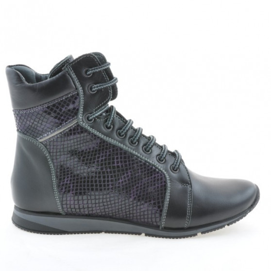 Botines de mujer 3275 negro combinado