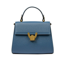 Bolso de mujer de hombro 032g azul caviar