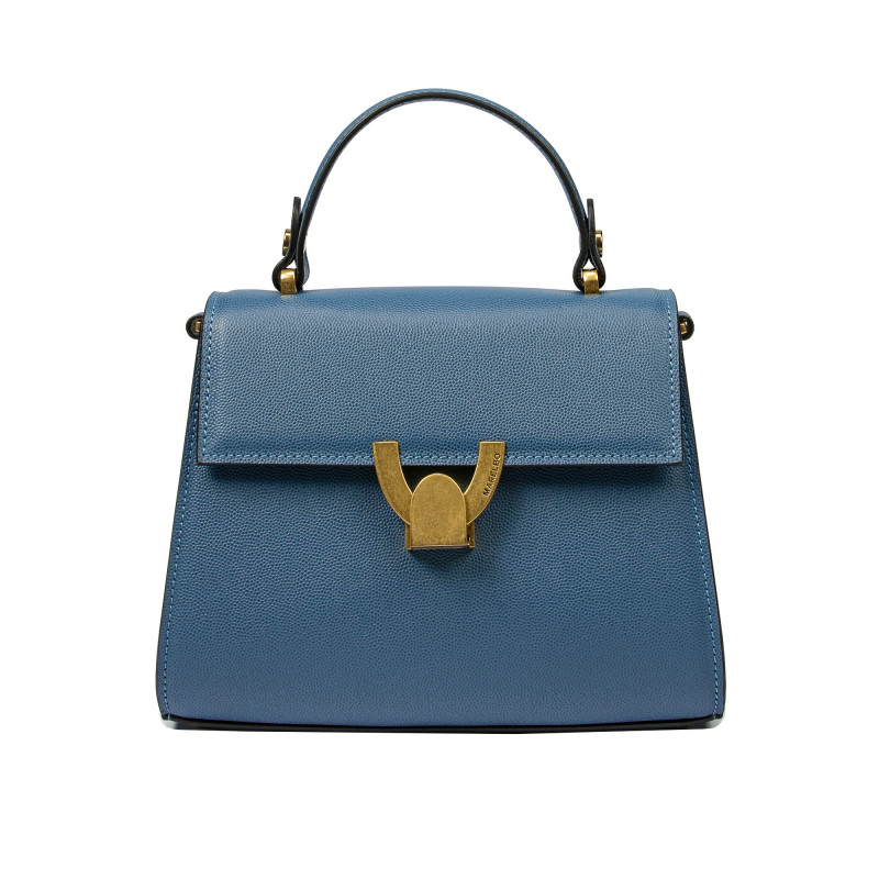 Bolso de mujer de hombro 032g azul caviar