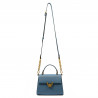 Bolso de mujer de hombro 032g azul caviar