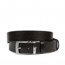 Cinturón hombre 71b bicolor biz negro+biz marrón