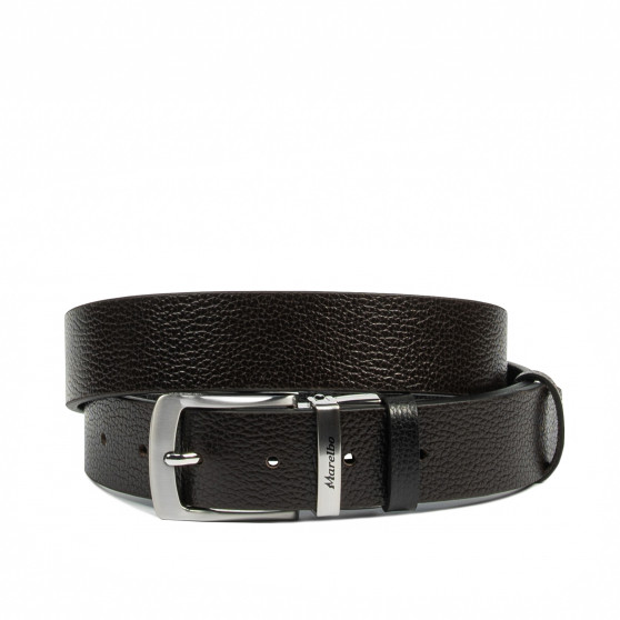 Cinturón hombre 71b bicolor biz negro+biz marrón
