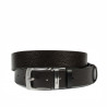 Cinturón hombre 71b bicolor biz negro+biz marrón