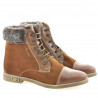 Botines de mujer 3281 marrón combinado