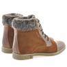 Botines de mujer 3281 marrón combinado