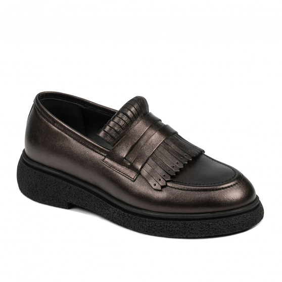 Zapatos casuales de mujer 6081 marrón nácar