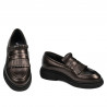 Zapatos casuales de mujer 6081 marrón nácar