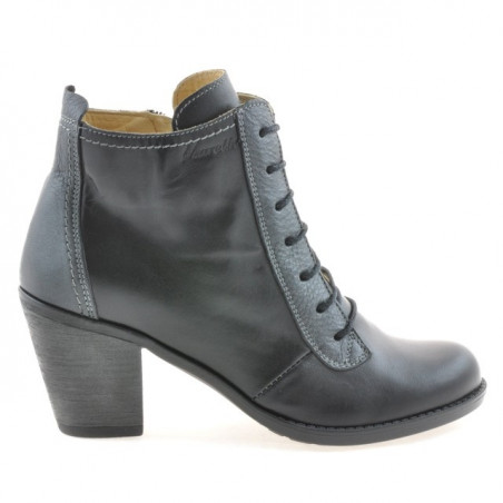 Botines de mujer 3270 negro+gris