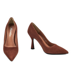 Zapatos elegantes de mujer 1322 coñac antilope