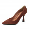 Zapatos elegantes de mujer 1322 coñac antilope