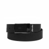 Cinturón hombre 62b bicolor biz azul+negro mate