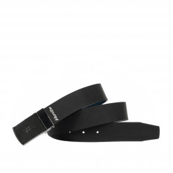 Cinturón hombre 62b bicolor biz azul+negro mate