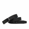 Cinturón hombre 62b bicolor biz azul+negro mate