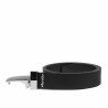 Cinturón hombres 62b bicolor biz negro+negro mate
