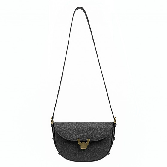 Bolso de hombro para mujer 035g negro combinado
