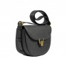 Bolso de hombro para mujer 035g negro combinado