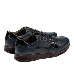 Zapatos casuales/deportivos para hombres 916-1 índigo combinado