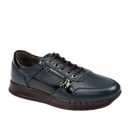 Zapatos casuales/deportivos para hombres 916-1 índigo combinado