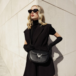 Bolso de hombro para mujer 035g 01 biz negro