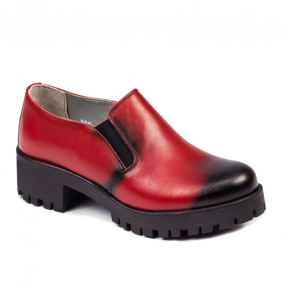 Zapatos casuales mujer 684 a rojo