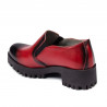 Zapatos casuales mujer 684 a rojo
