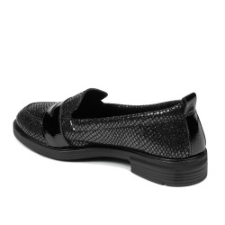 Zapatos casuales/elegantes de mujer 6037 negro nácar combinado