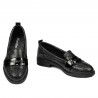 Zapatos casuales/elegantes de mujer 6037 negro nácar combinado