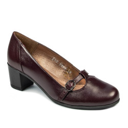 Zapatos casuales / elegantes para mujer 6012 burdeos