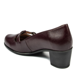 Zapatos casuales / elegantes para mujer 6012 burdeos