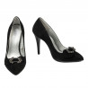 Zapatos elegantes de mujer 1279 negro antílope