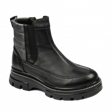 Botas de mujer 3357 negro combinado