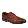 Zapatos elegantes para hombres 880 a coñac combinado