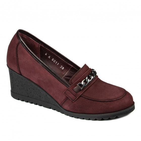 Zapatos casuales de mujer 6011 bufo burdeos