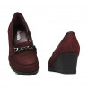 Zapatos casuales de mujer 6011 bufo burdeos