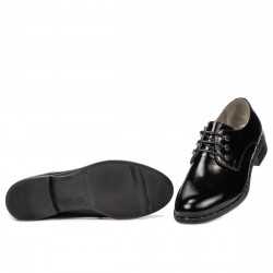 Zapatos casuales mujer 6020 charol negro