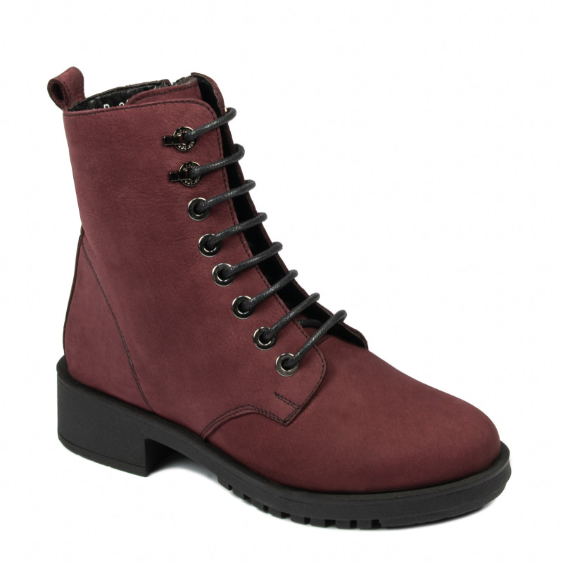 Botines de mujer 3336 bufo burdeos