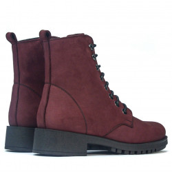Botines de mujer 3336 bufo burdeos