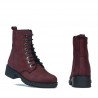 Botines de mujer 3336 bufo burdeos