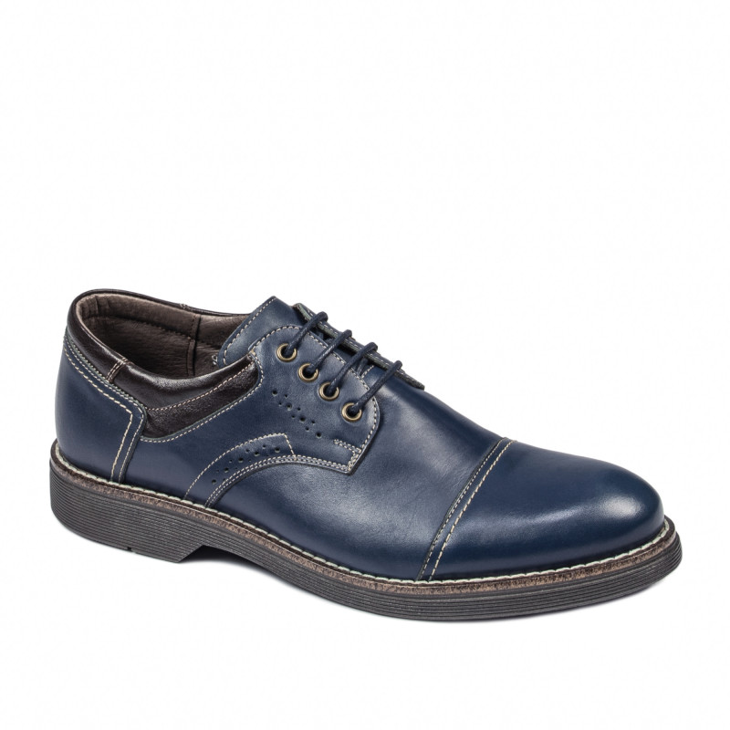 Zapatos casuales para hombre 848 índigo+café