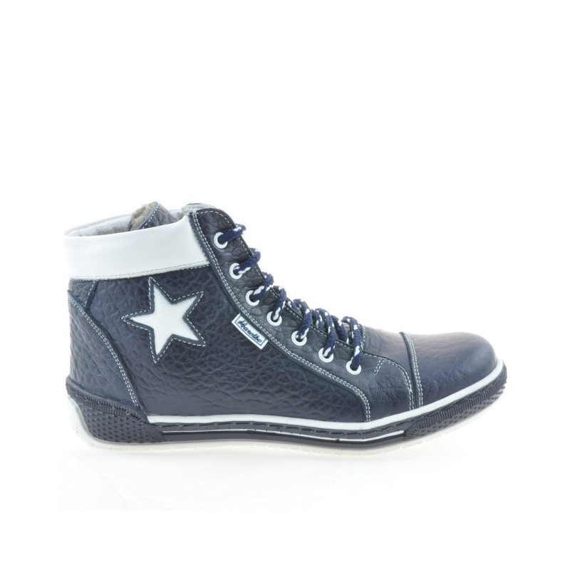 Botas mujer 3274 índigo+blanco