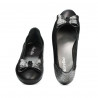Bailarinas de mujer 6014 negro combinado