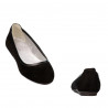 Bailarinas de mujer 6027 negro terciopelo