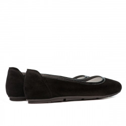 Bailarinas de mujer 6027 negro terciopelo