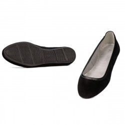 Bailarinas de mujer 6027 negro terciopelo