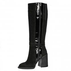 Botas de mujer 1185 bufo negro combinado
