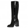 Botas de mujer 1185 bufo negro combinado